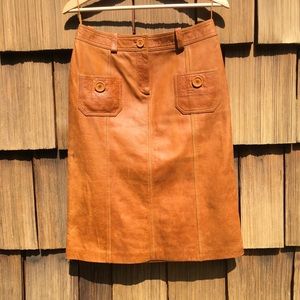 Christian Dior vintage leather skirt